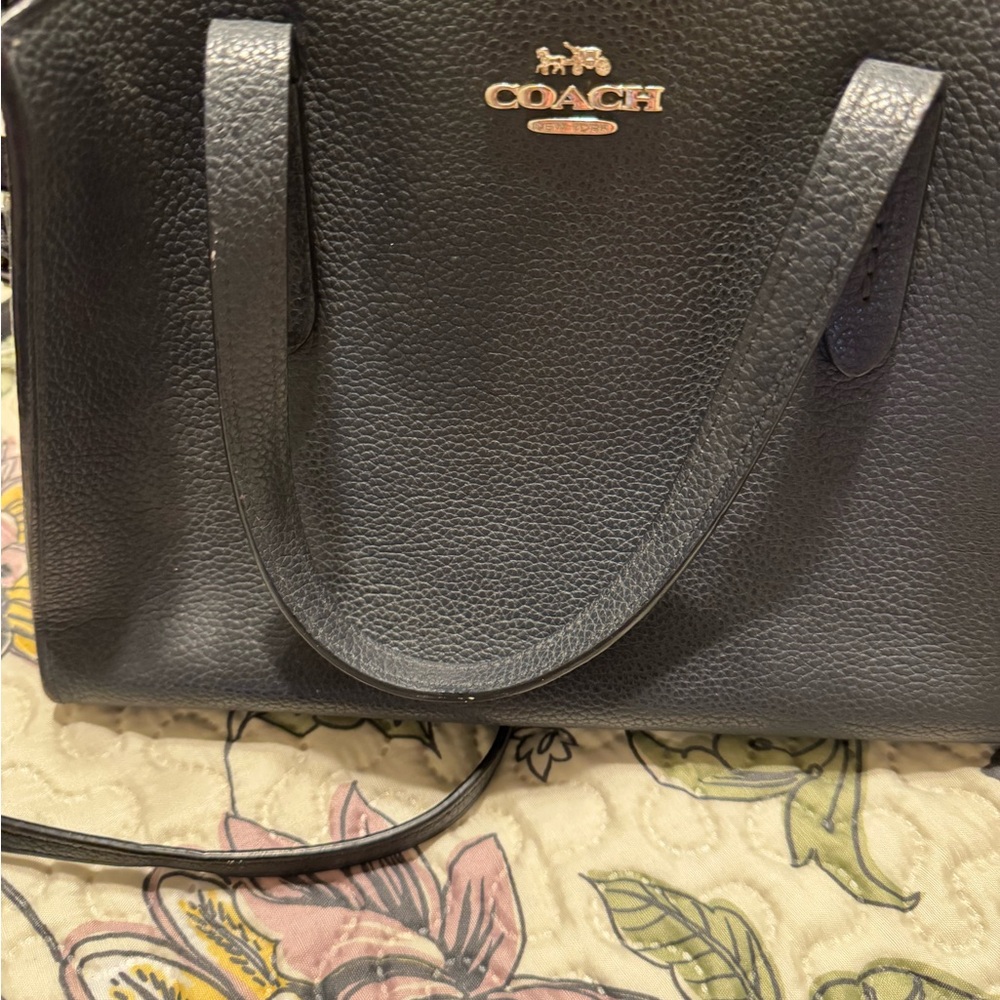 Coach Dark Leather Shoulder Bag